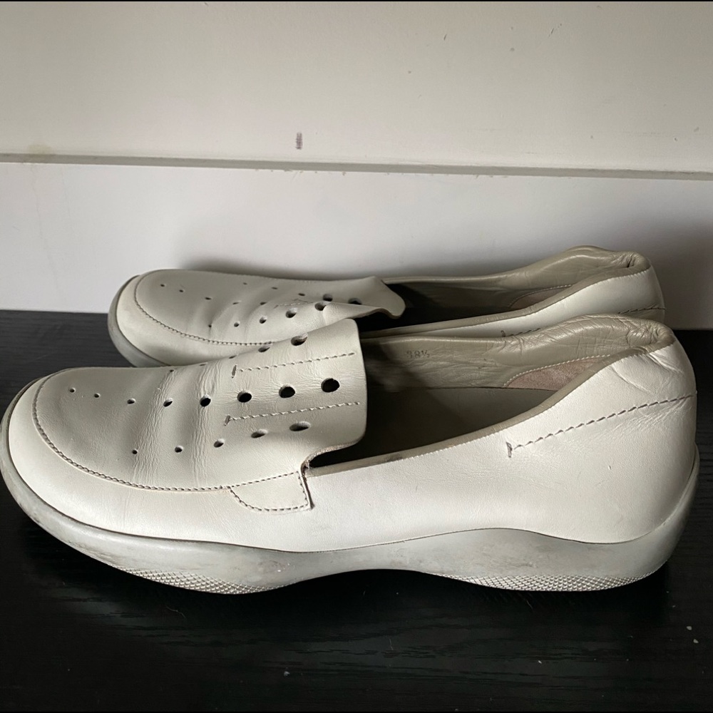 Prada Off White Loafers - Picture 2 of 6